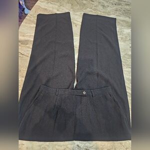 NY&Co Black Dress Pants Women’s 16 High Rise Straight Leg Ankle Career Trousers